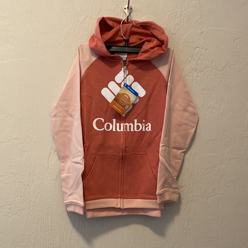 Columbia Big Girls Colorblocked UPF 50+ Hoodie, size medium - Picture 1 of 9